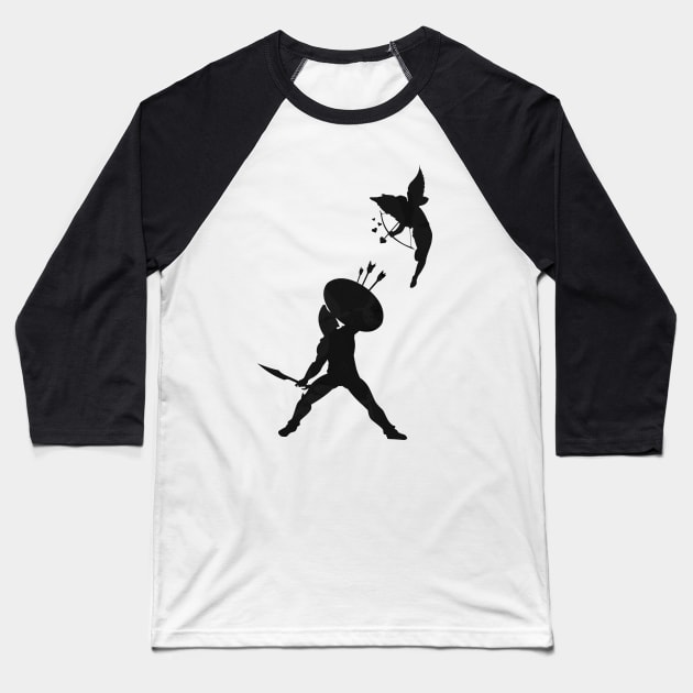 Blocking Cupid Baseball T-Shirt by mateusquandt